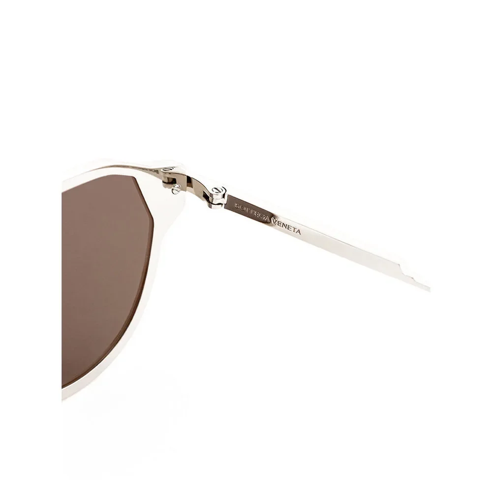 Bottega Veneta Elegant Silver Metal Sunglasses - Picture 4 of 5